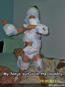 My Ninja suit is in the laundry